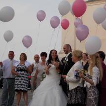Héliumos lufiposta esküvőre